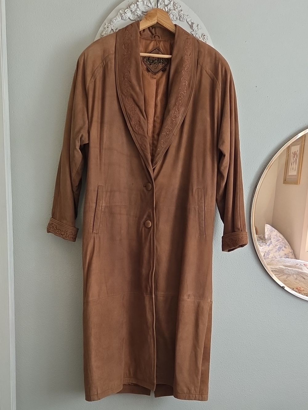 Vintage Annie Oakley Leather Duster Jacket